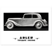 Adler Trumpf Junior Cabrio limousine car vintage print reproduction.
