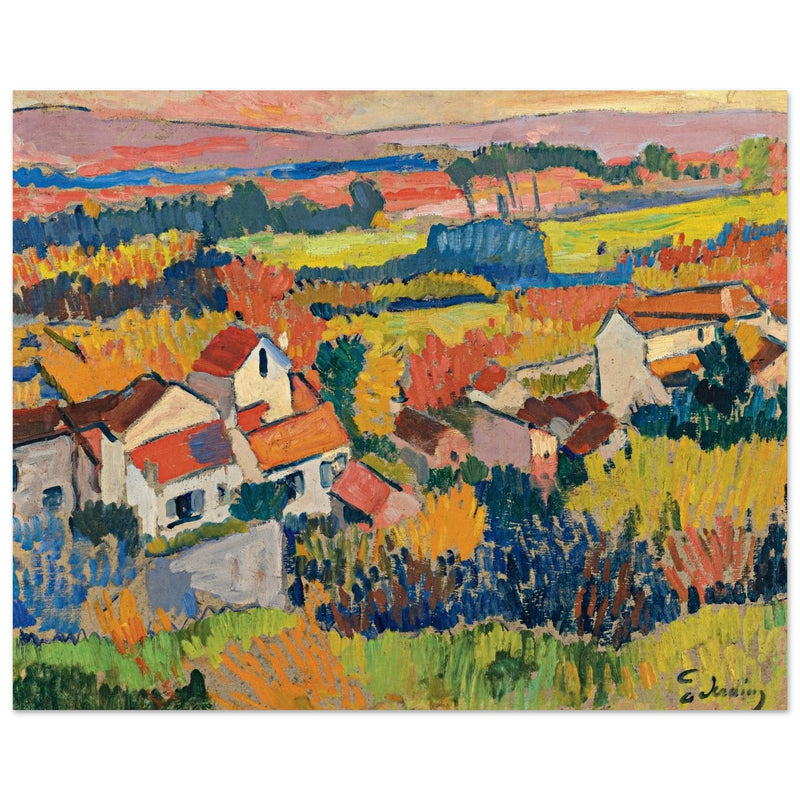 Andre Derain Painting Landscape in the surroundings of Chatou (Paysage aux environs de Chatou)