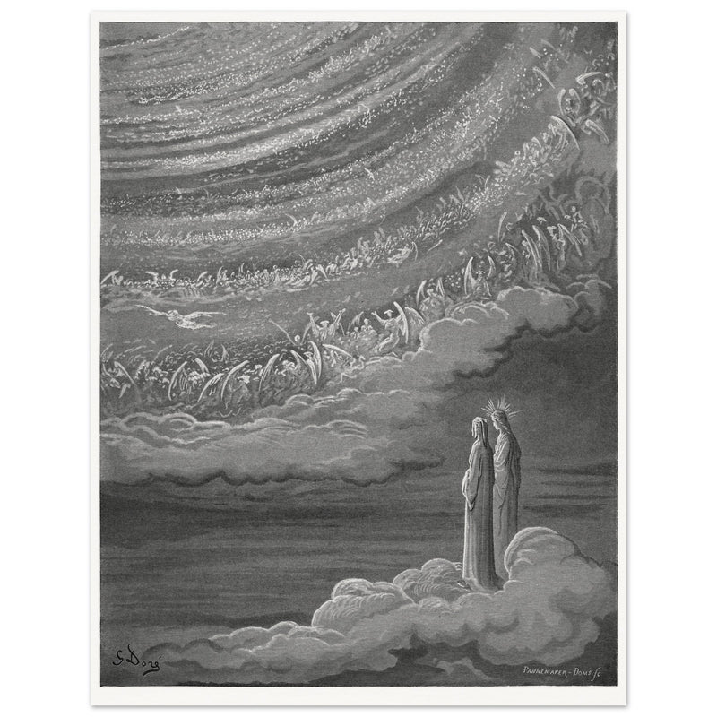 Gustave Dore illustration for The Divine Comedy by Dante Alighieri.  Paradise.