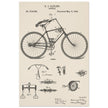Vintage bicycle patent by Richard J Gatling 1894