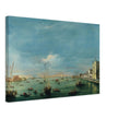 Giudecca Canal and the Zattere in Venice Italy. Antique painting by Francesco Guardi 1757.