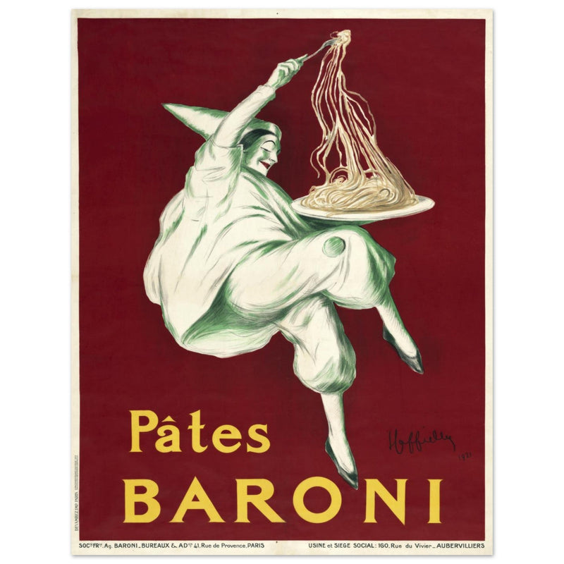 Pates Baroni advertisng poster by Leonetto Cappiello.