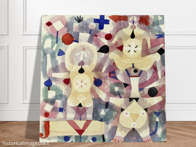 Paul Klee Carnival in the Snow abstract painting.