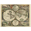 Ancient old world map of 1689 by Gerard van Schagen.