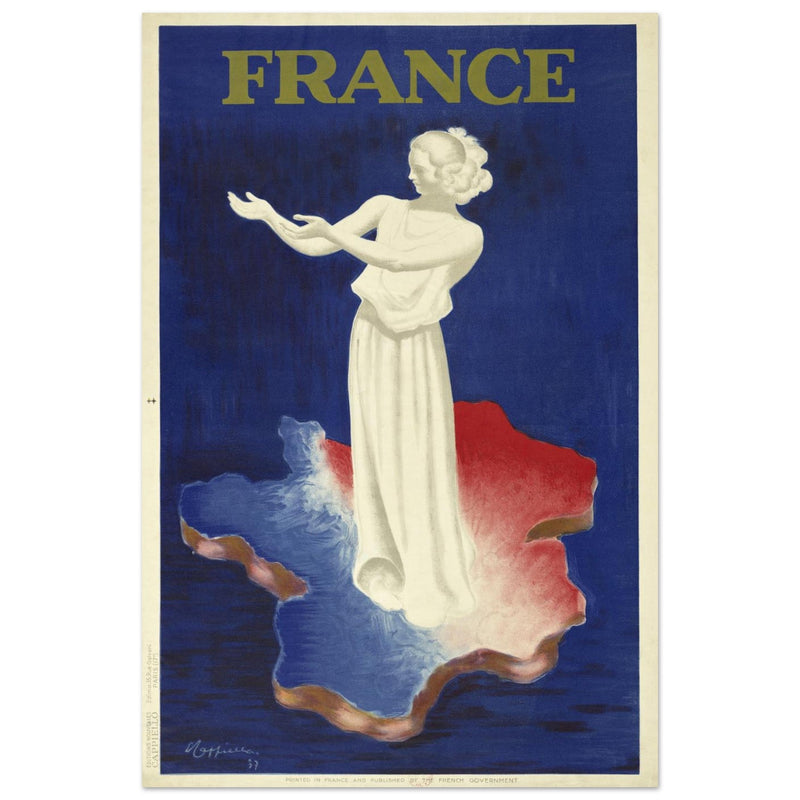France advertising vintage poster by Leonetto Cappiello in 1937.