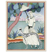 Helen Dryden illustration fashion magazine cover. Woman with dalmatian dog. Fine art  .