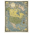 A Pictorial Map of North America by Ernest Dudley Chase.