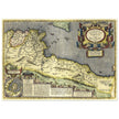 Ancient map of North Africa. Africae Propriae Tabula by Abraham Ortelius