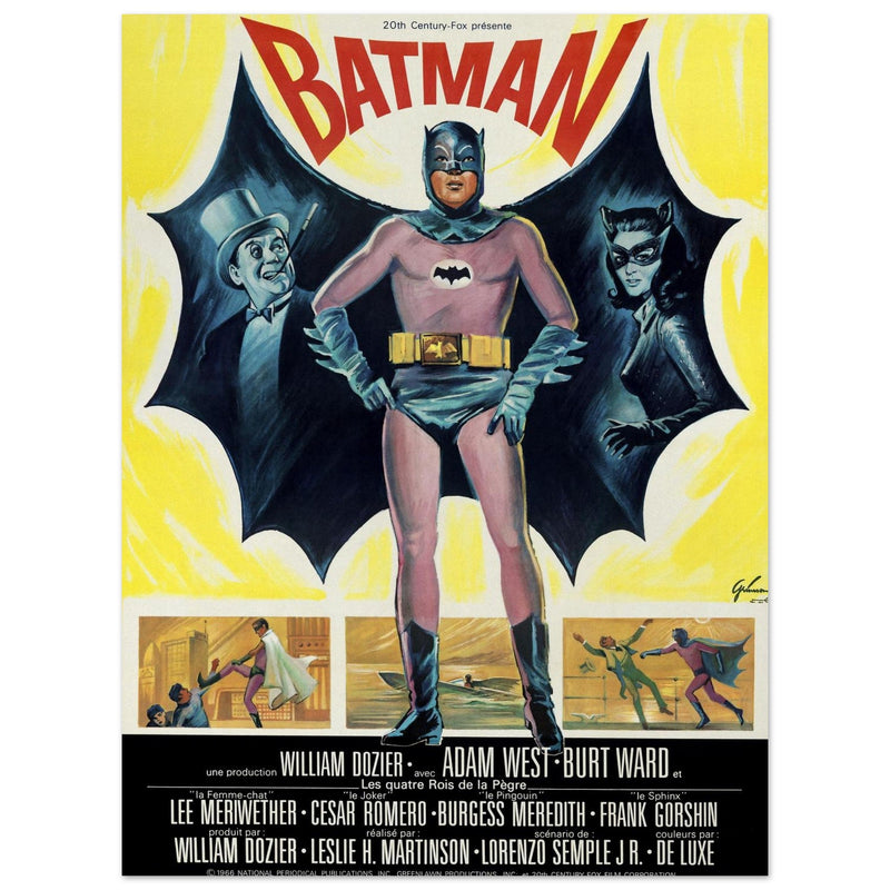 Batman the movie 1967 poster  french version.