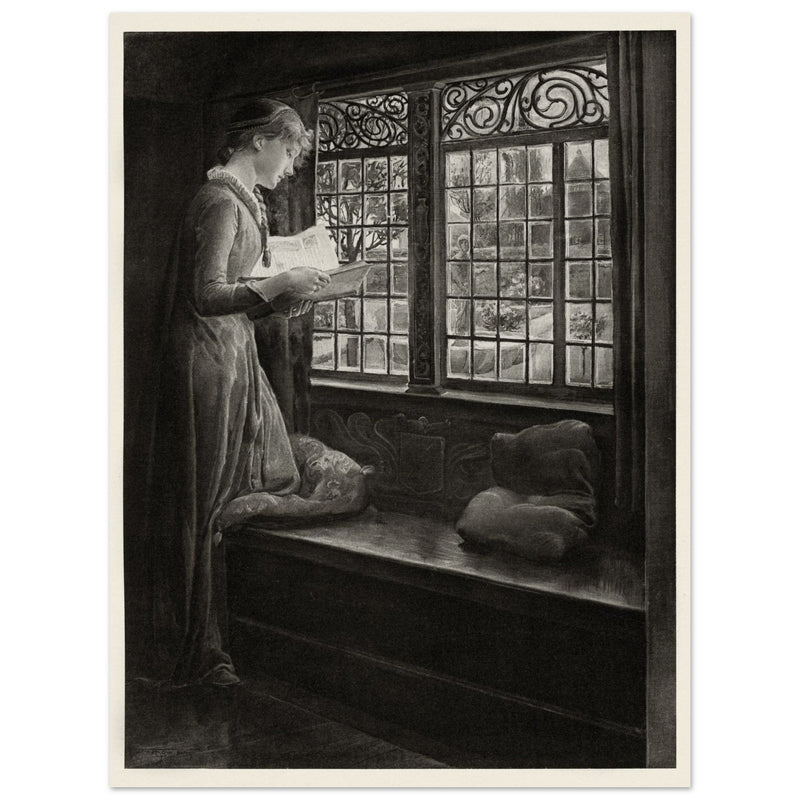 The Eve of Saint Mark –  by Will Hicok Low, illustration for John Keats’ Odes and Sonnets (1887)