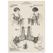 Bust reducer brassiere vintage patent by M Perillat