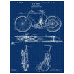 vintage motorcycle patent by G. M Holley.