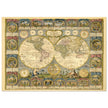 Ancient world map of 1776 by Abbe Clouet Double hemisphere world map.