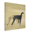 Greyhounds dogs by Hashimoto Kansetsu 1941 painting.