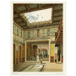Roman courtyard in Pompeii by G. Discanno book project by Fausto and Felice Niccolini.