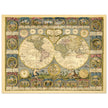 Ancient world map of 1776 by Abbe Clouet Double hemisphere world map.