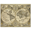 Old World map 1626. John Speed famous double hemisphere cartography with beautiful illustrations.