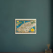 Old map of Manhattan New York City. Antique map reproduction of Manhattan of the 20's