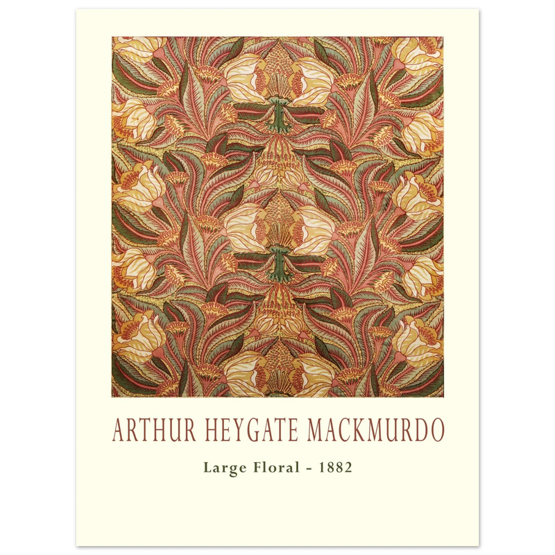 Arthur Heygate Mackmurdo Large floral 1882.
