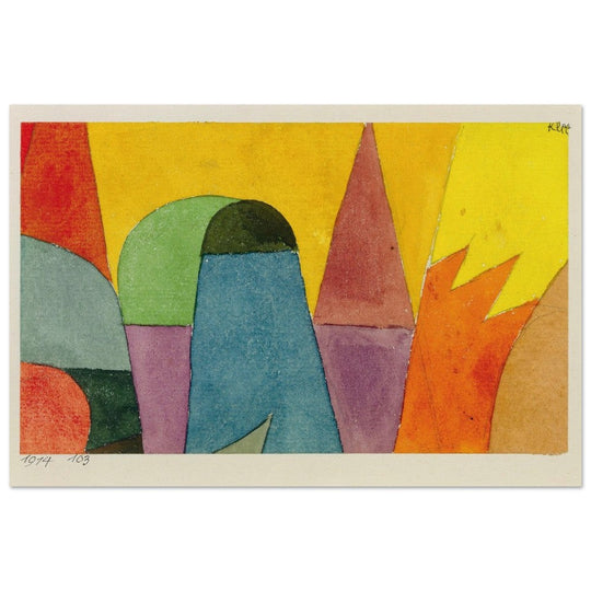 Paul Klee With the Mauve Triangle.