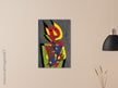 Paul Klee Figurine des bunten Teufels (  Figurine of the Colourful Devil ) abstract painting. Remasterded artwork