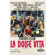 La Dolce Vita hitalian version movie poster.