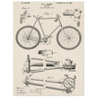 Vintage bicycle patent 1899 by M. C Johnson.