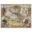 Ancient map of America XVI century by Theodor de Bry.