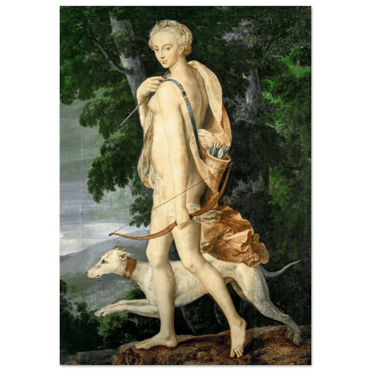 Diana the Huntress attributed to Luca Penni.