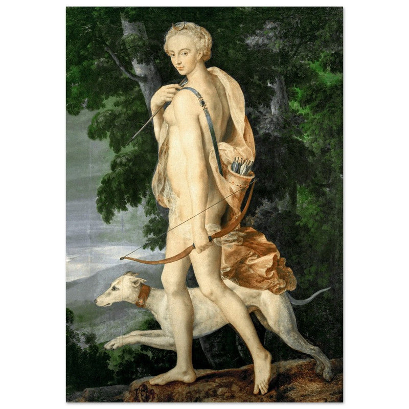 Diana the Huntress attributed to Luca Penni.