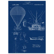 Airship patent illustration by T S C Lowe. Air Balloon