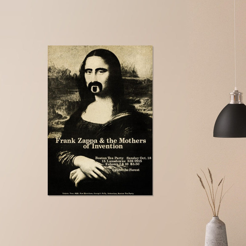 Frank Zappa & the Mothers of Invention Mona Lisa poster reproduction.