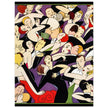 Anne Harriet Fish vintage illustration Dancing couples in ball room for a fashion magazine cover.