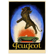 Peugot vintage advertising by Leonetto Cappiello 1925 poster .