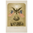 The American Declaration of Independence illustrated in 1861.  reproduction