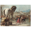 The Procession of the Trojan Horse into Troy by Giovanni Domenico Tiepolo. Greek mythology.
