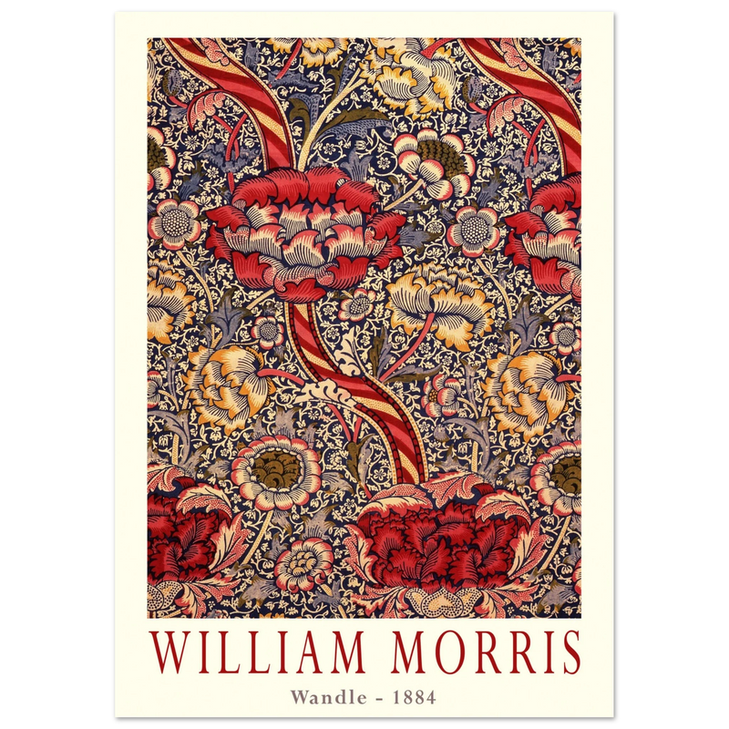 William Morris Wandle  from printed cotton original.