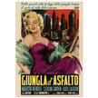 Giungla d' Asfalto ( The Asphalt Jungle ) historic italian movie poster reproduction.