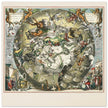 Southern celestial hemisphere with star constellations by Andreas Cellarius.