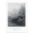 Gustave Dore illustration of King Arthur legend . The Remorse of Lancelot. Book Idylls of the King by Alfred Tennyson.