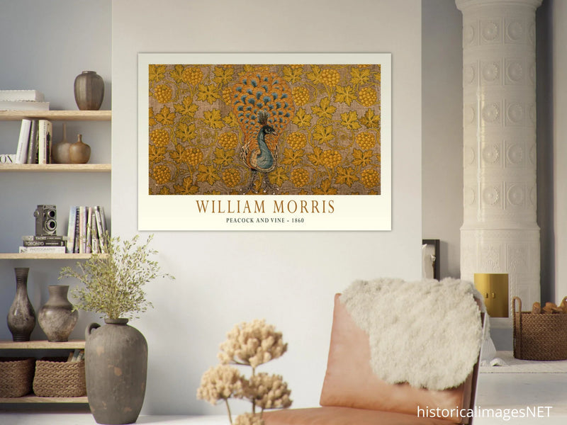 William Morris Peacock and Vine 1860 .