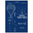 Airship patent illustration by T S C Lowe. Air Balloon