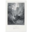 Gustave Dore illustration of King Arthur legend . The Dawn of Love. From the book Idylls of the King by Alfred Tennyson.