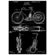 vintage motorcycle patent by G. M Holley.