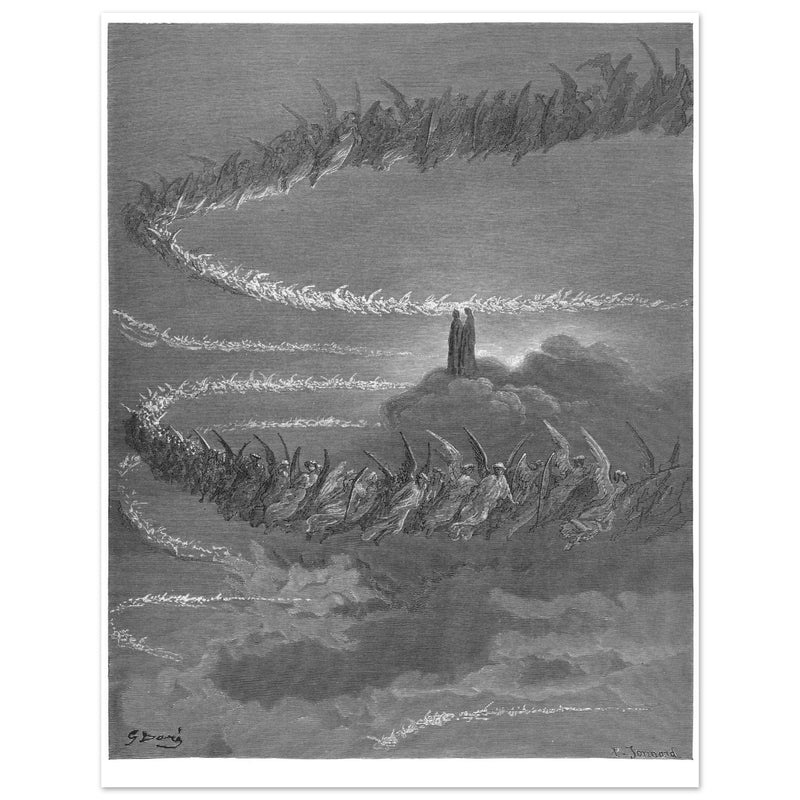 Gustave Dore illustration for The Divine Comedy by Dante Alighieri.  Paradise.