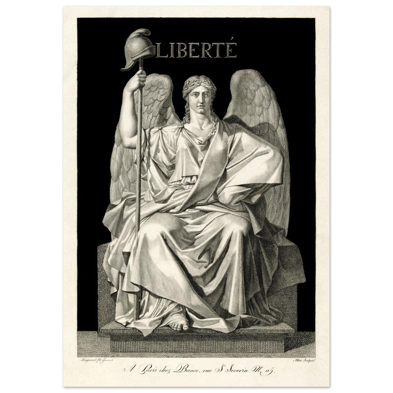Liberté ( Liberty ) engraving , created by Louis Jean Allais (engraver, 1762–1833).