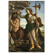 Pallas and the Centaur by Sandro Botticelli. Antique painting art print. Greek mythology.