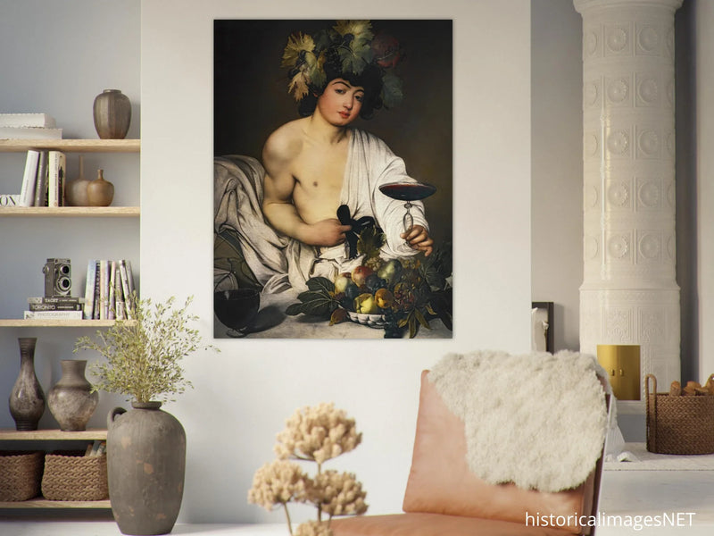 Bacchus God of wine by Michelangelo Merisi da Caravaggio