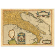 Ancient map of Italy by Abraham Ortelius. Vintage historic map.