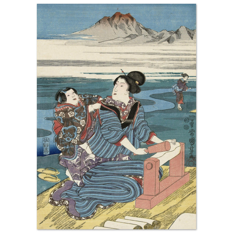 The Toi Tama River in Settsu Province by Utagawa Kuniyoshi,